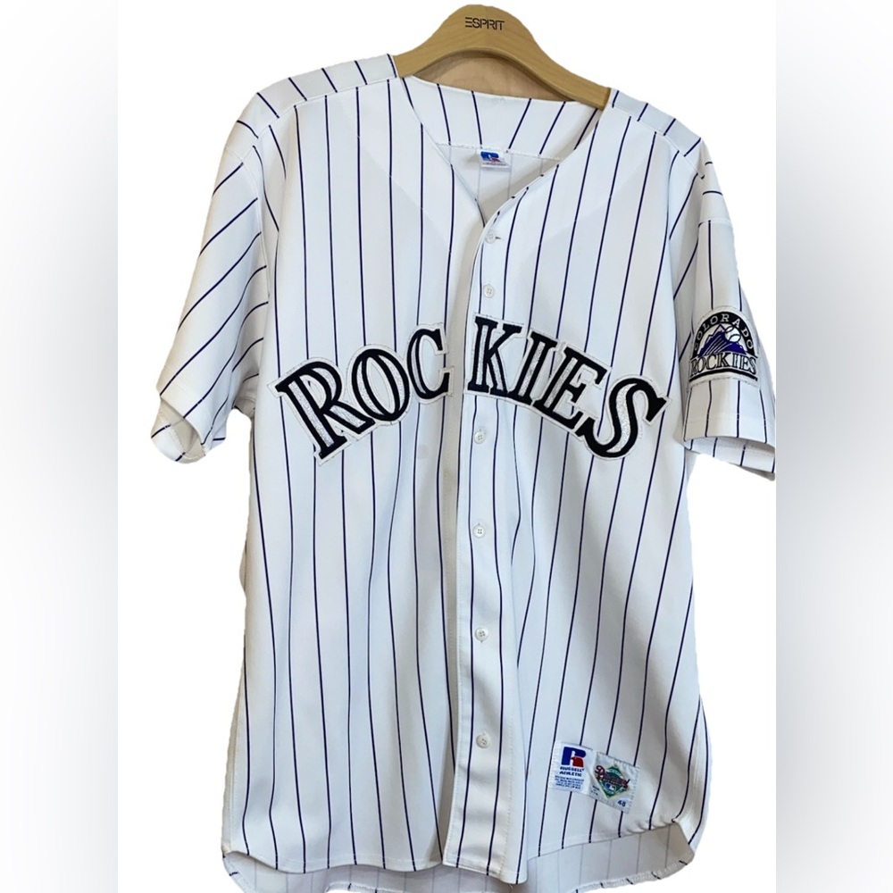 Vintage Colorado Rockies Baseball Jersey Russell Athletic Diamond Collection - Picture 13 of 13